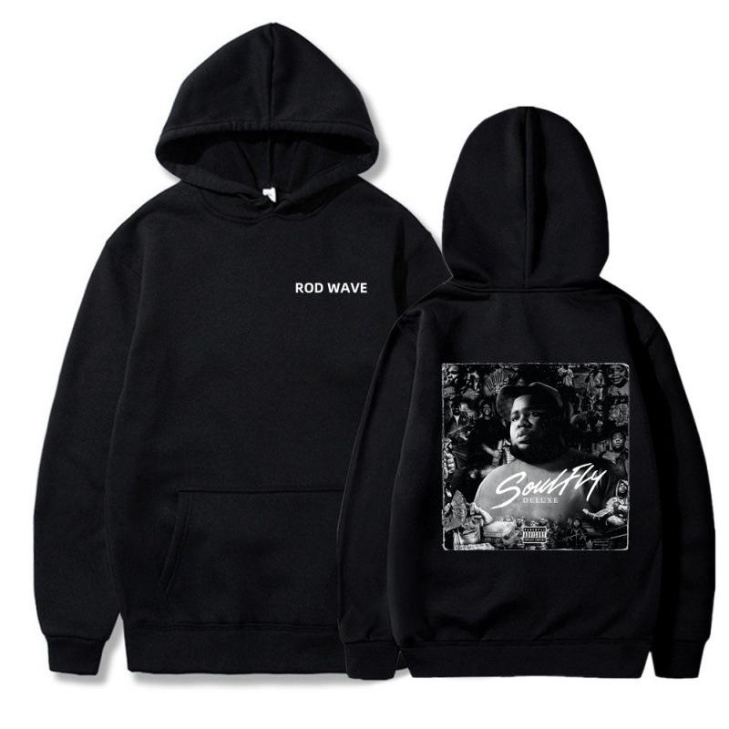Rod Wave Rod Wave Pullover 90S Hoodie Singer Gra