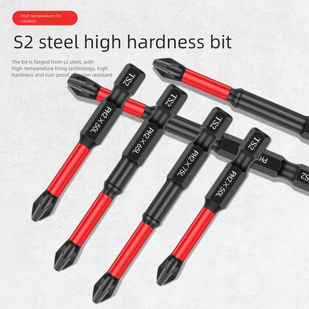 4/5/6Pcs Non-slip Magnetic Batch Head Wear-resistant High Hardness Bit  for Power Drilling