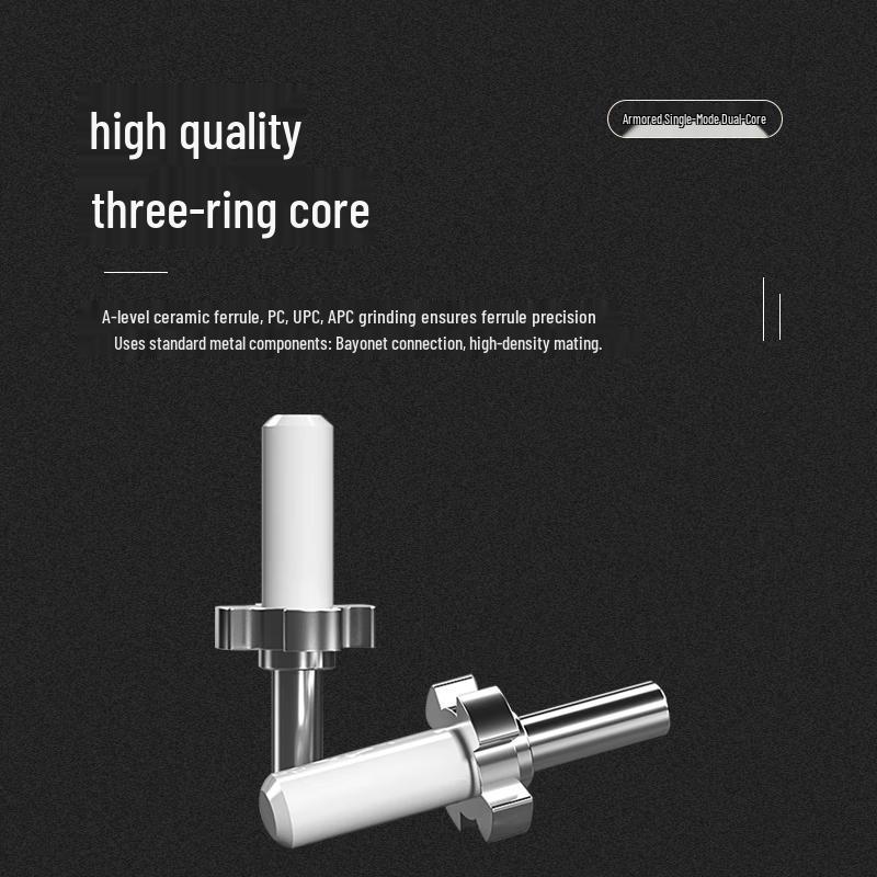 JDX Telecom-Grade Armored LC-SC Fiber Optic Patch Cable