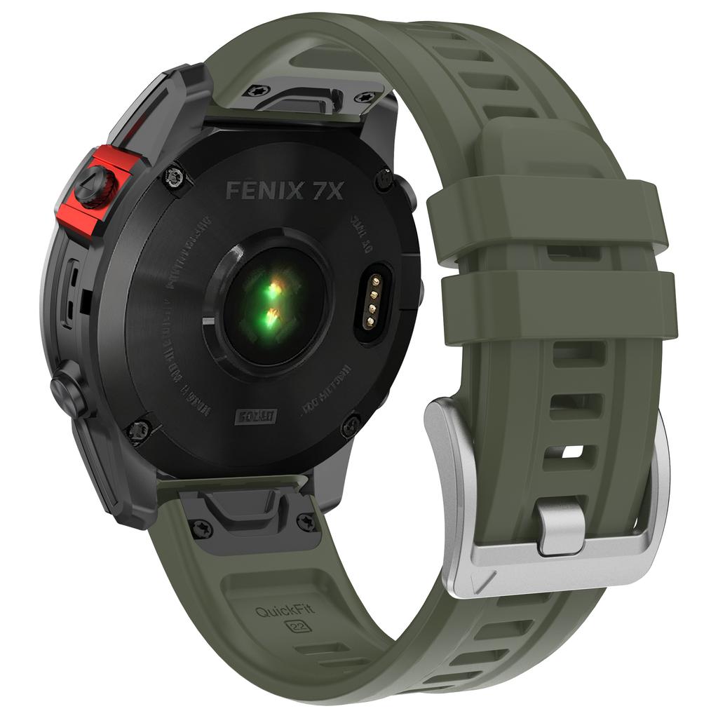 22 26mm Watchband for Garmin Fenix 7X 7 PRO Silicone Strap for Fenix 5 5X 6 6X 8 965 EPIX Enduro Tactix Quatix 47 51mm Bracelet