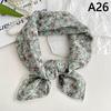 56Cm Ladies Headband Cotton Linen Square Scarf Korean College Girls  Elegant Neck Scarves Sun Protection Headscarf