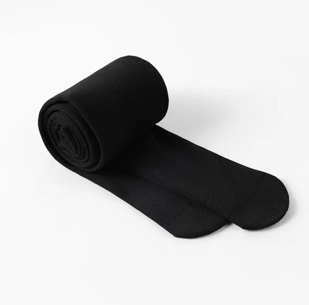 Gray Cotton Leggings - Thick, Warm, Slim-Fit Pantyhose for Autumn and Winter