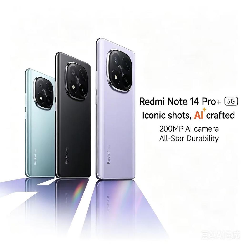 Восстановленный 5G-смартфон Оригинальный Xiaomi Redmi Note 14 Pro+ Смартфон 6.67'' Камера 50 МП 90 Вт Процессор Snapdragon7S Gen3 Аккумулятор 6200 мАч Android