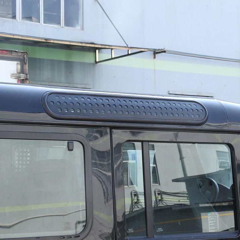Для Land Rover Defender 90 110 130 2004-18 сплав черный автомобиль крыша дверь боковое окно защитная панель наклейки автомобиля