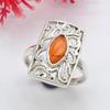 Рождественская распродажа Carnelian Gemstone Solid Ring Ювелирные изделия ручной работы из стерлингового серебра 925 пробы