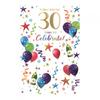 Simon Elvin Time To Celebrate! 30th Birthday Greetings Card (Pack of 6)