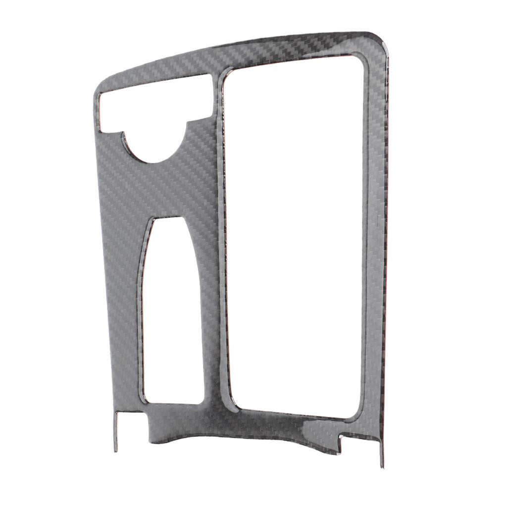 Carbon Fiber Center Console Water Cup Holder Trim Cover for W204 2005‑2012