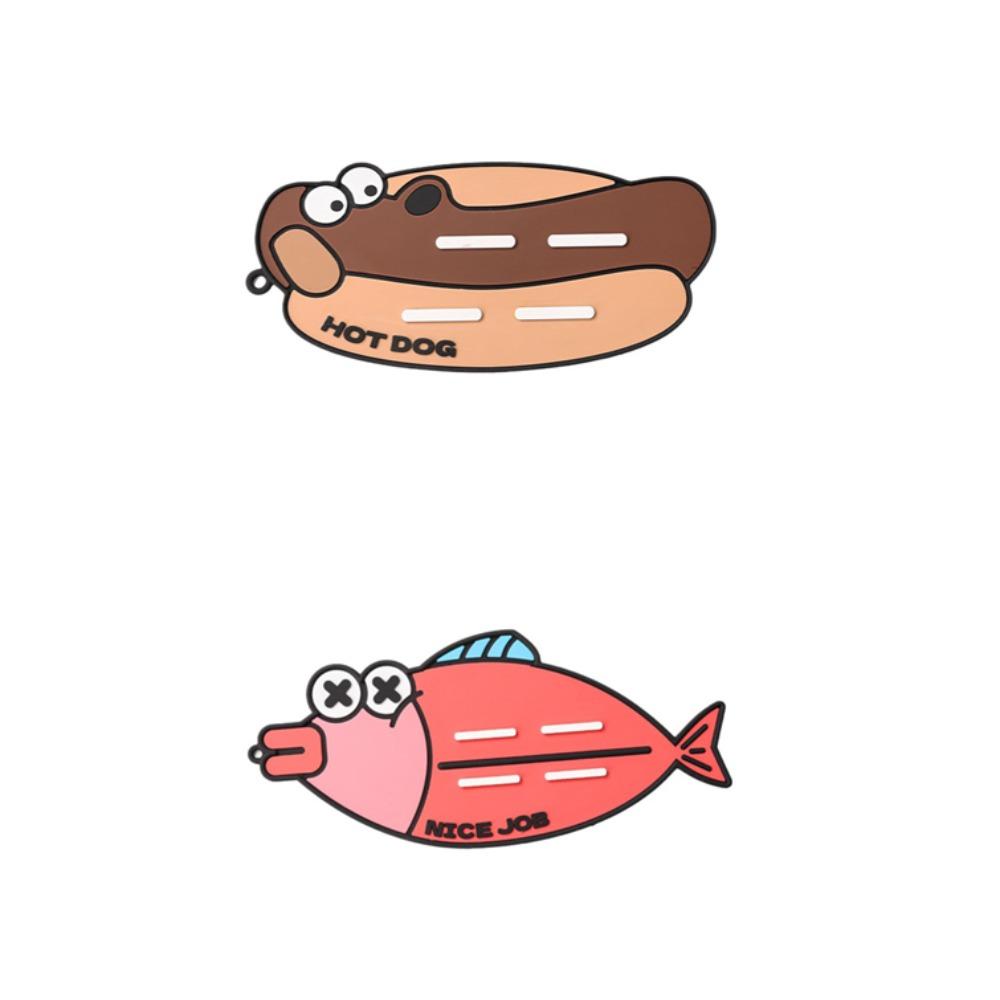 2PCS/SET Anti-Slip Spoon Storage Mat Silicone Heat-Resistant Pad Countertop Placement