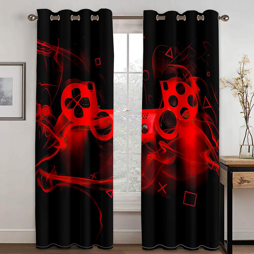 3D игровые шторы для гостиной тонкие полиэстеровые шторы занавески для окон ткань для спальни аксессуары декор