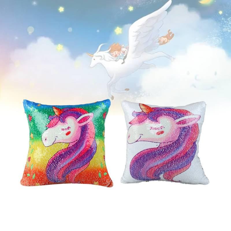 Customizable Cartoon Sequin Cushion Cover For Vibrant Sofa And Car Seat Decoration