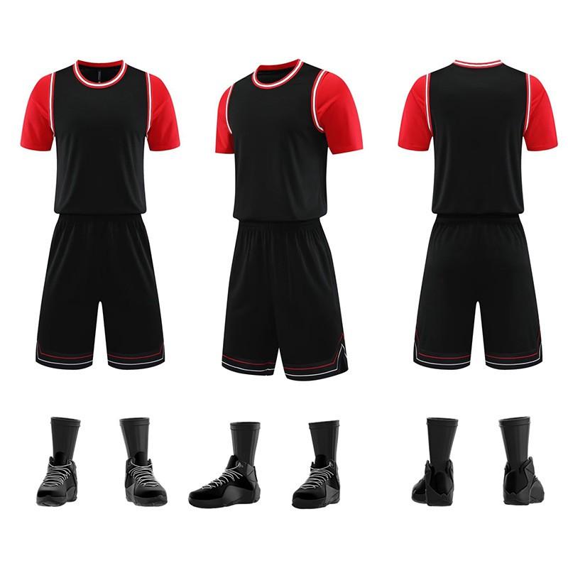 Mens Basketball Jersey Set Custom Printed Name Number Adult Sports Uniform Breathable Team Wear