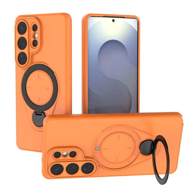 For Samsung Galaxy S26 Plus Magnetic Phone Case,Soft TPU Kickstand MagSafe Phone Cover for Samsung Galaxy S26 Plus