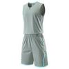 Solid Color Sleeveless Basketball Uniform Set: Vest Style Sports Running Suit