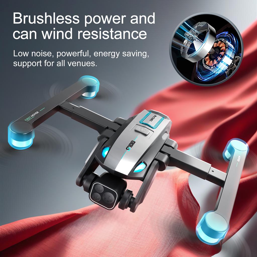 GPS Remote Control Quadcopter with Dual Camera 8K 180 Degrees  ESC Up/Down/Flat Camera Remote Control