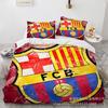 Size 3D Printed Football Club Standard Bedding Three-Piece Quilt Cover Pillowcase