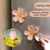 Магнитный зажим для холодильника Sakura, зажим-запечатка, зажим-запечатка в виде лепестка, магнитная наклейка на холодильник, зажим для закусок, цветок-декор