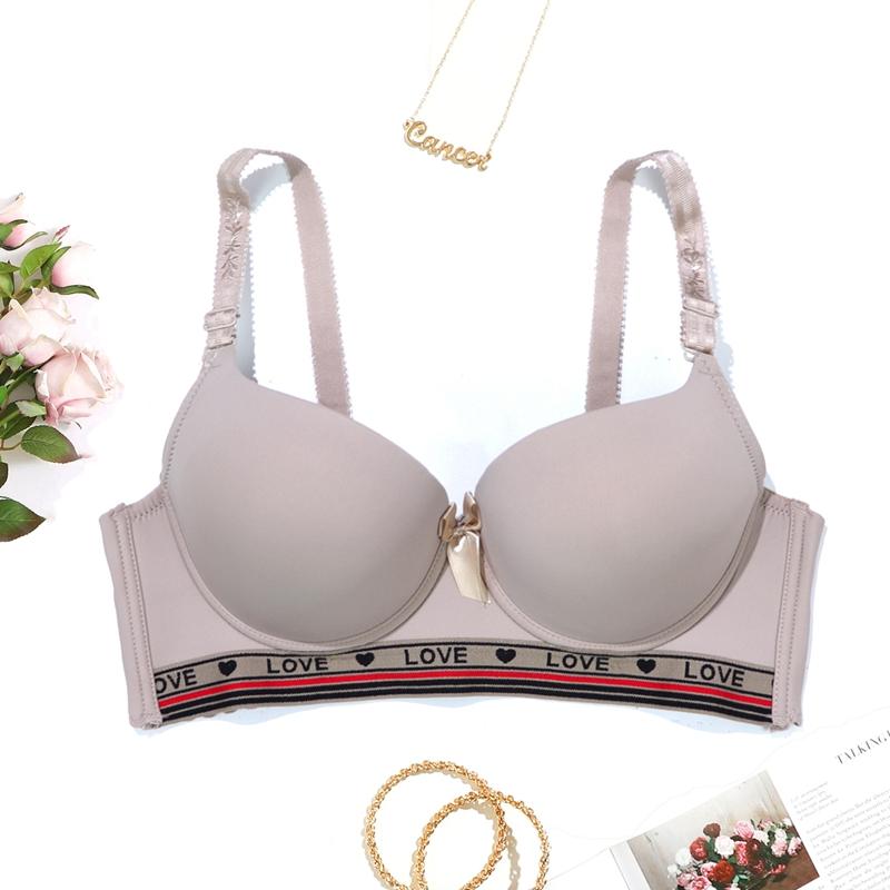 Женский утолщенный бюстгальтер с подкладкой и проволочными буквами, 4 ряда крючков, нижнее белье для спорта и отдыха, бюстгальтеры с чашками 75C-90C