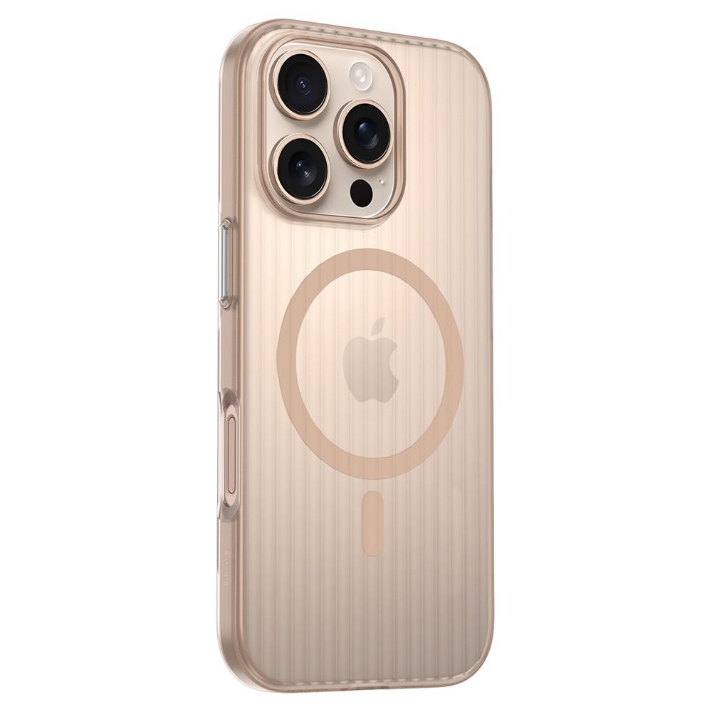 Применимо к чехлу для мобильного телефона iPhone17ProMax, гофрированная решетка, магнитное крепление, Apple 16Pro, Ледяной туман 15, защитный чехол