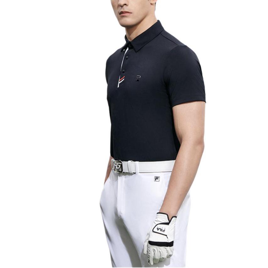 FILA Polo Shirts Men's Blue Polo Collar Moderate Straight Fit A11M325105F-NV