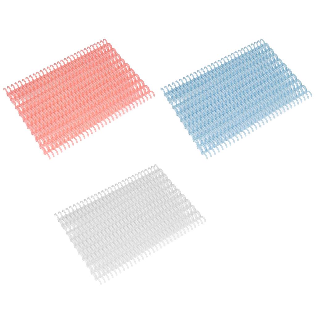 10 шт. переплетных корешка 30 отверстий диаметром 12 мм, режущиеся пластиковые проволочные переплетные корешки для школы