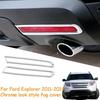 2 шт. Хромированные ABS Накладки на Задние Противотуманные Фонари для Ford Explorer 2011-2015