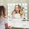 LED Cosmetic Mirror, 3 Light Modes, Dimmable, Touch Control, USB, 58x48cm, White