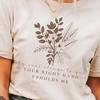 Floral Bible Verse T-Shirt, Christian Women's Tee, Comfort Fit