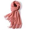 100 Pure Wool Scarves Women's Winter High-end Cashmere Oversized Shawl Gift