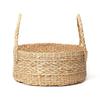 Wicker Round Basket|Cane Or Bamboo Basket|Tray Online|Cane Gift Hamper Basket,Wardrobe Basket|Bathroom Organizer Basket (Large,30.5 X 12.7 Cm),Beige
