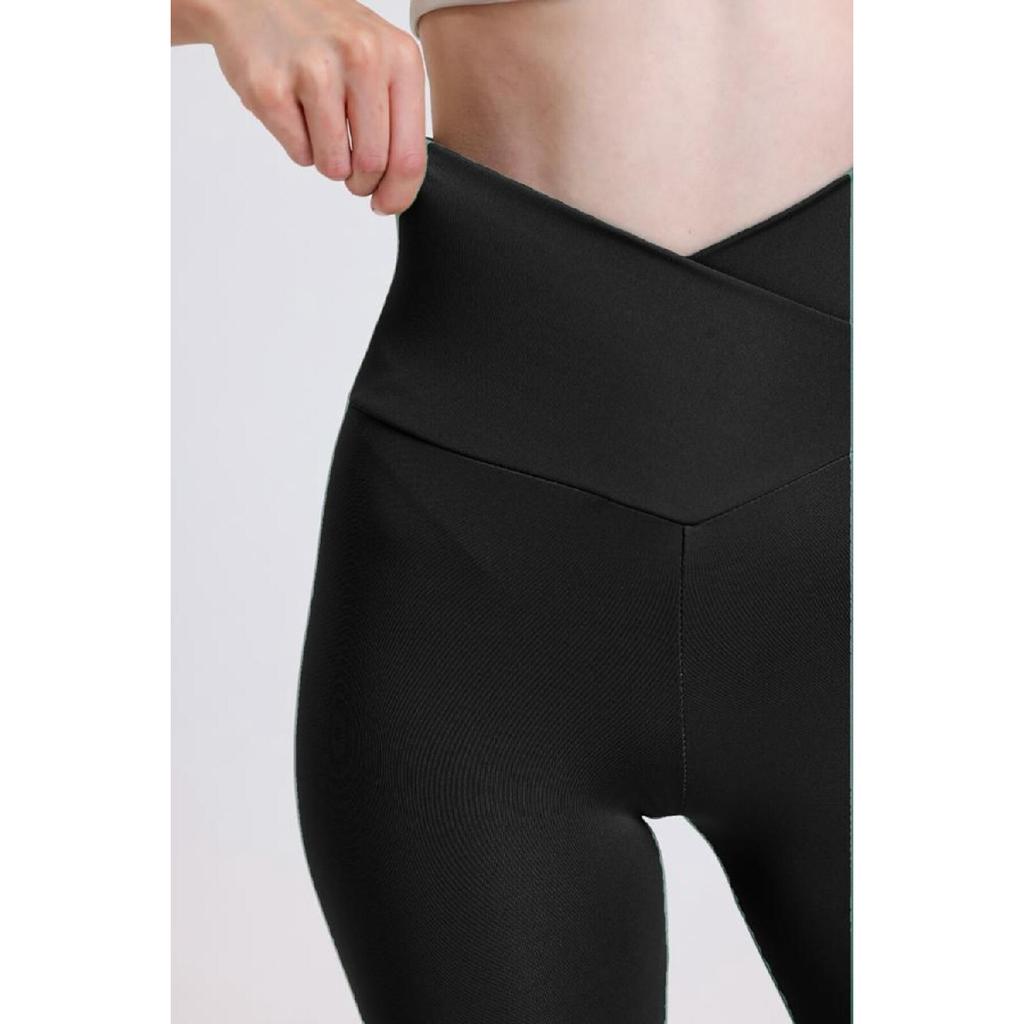 Navy Blue Cross Belt Push-up Slimming High Waist 1 Size Slimming Tights