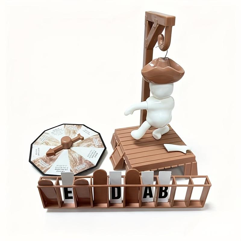 Hangman Word Game Toys with Magnetic Letter Tiles Spanish/English Cards Family Party Desktop Board Game Halloween Christmas Gift