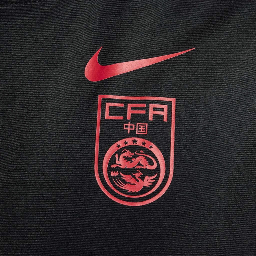 Nike Sport Essentials Casual Minimalist Zip Long Sleeve Jacket Men Jackets Black Ember-Red FJ7449-010