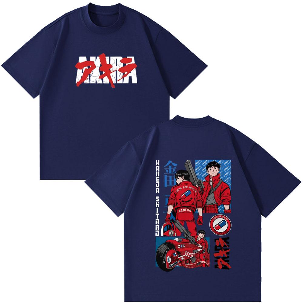 90s Japanese Anime Akira Shotaro Kaneda Tee Tops Unisex's Women Clothing Summer Short Sleeves Tshirts Fashion Funny Style Clothing