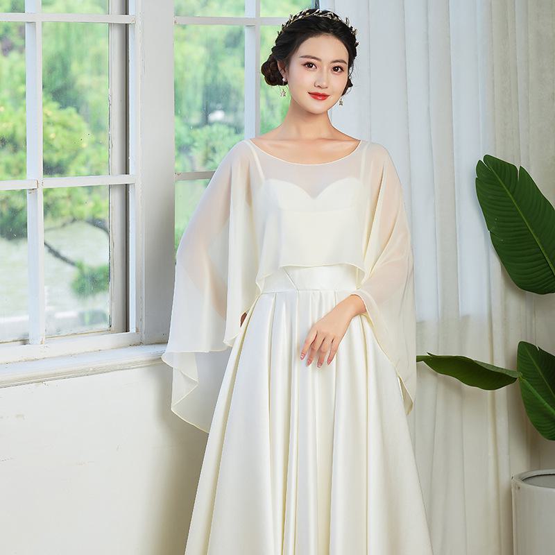 Однотонная шифоновая накидка: Дышащий солнцезащитный плащ