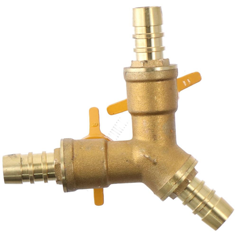 11mm Hose Barb Shut Off Ball Valve 2 Switch Pipe Fitting Connector Fuel Gas Water Oil
