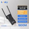 Kosky Wireless USB Wifi Adapter WiFi 6 Daul-band 1800Mbps 802.11ax USB3.0 Boost Your Internet Speed with 600Mbps Wireless USB Wifi Adapter