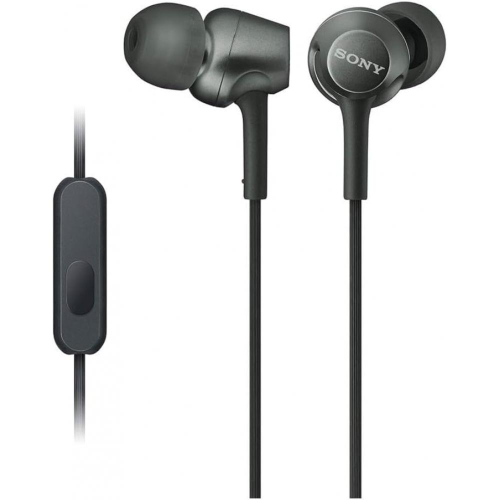 Посетите Sony Наушники Sony Mdr Ex255ap Канальный тип Пульт дистанционного управления с микрофоном Черный Mdr Ex255ap B Черный