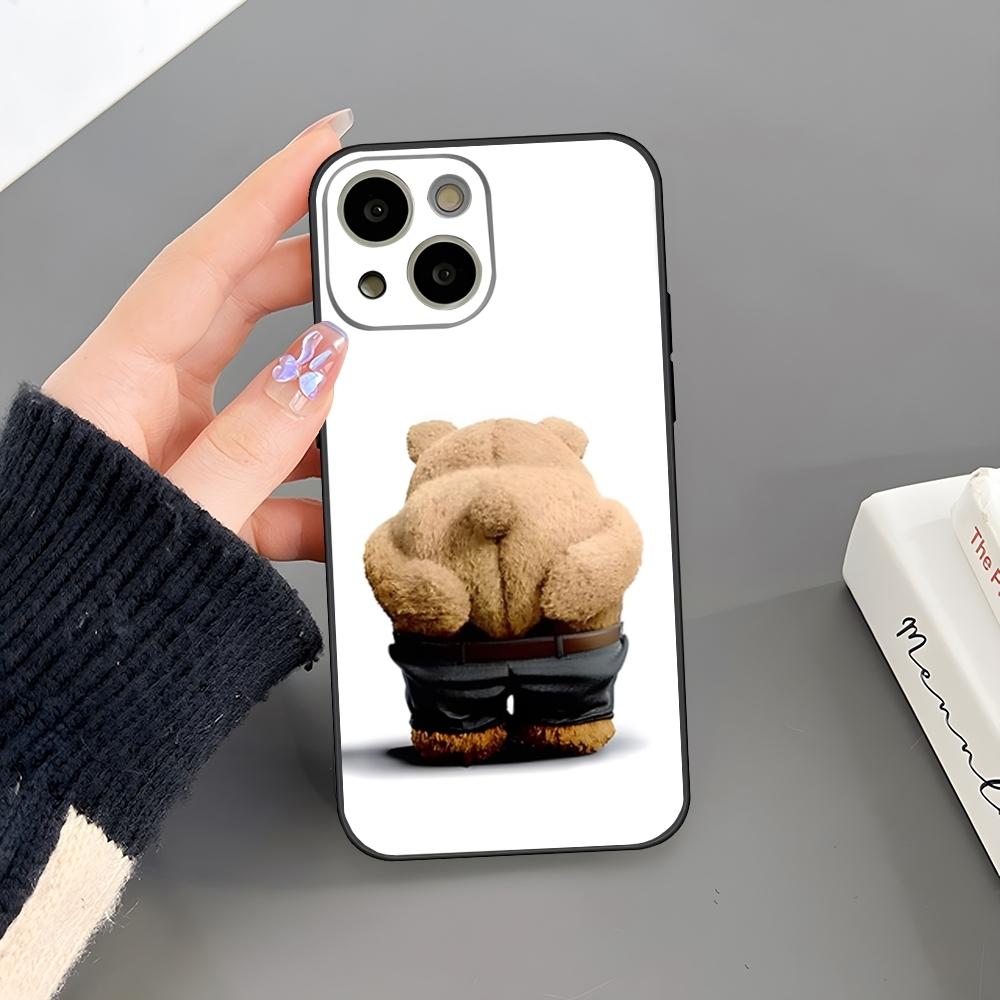 Мультяшный плюшевый мишка Чехол для телефона Для iPhone 15 Pro Max 14 Pro 16 Plus 12 13 11 Xr X Xs 8 7 Plus Силиконовая задняя крышка