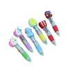 Mini 4-Color Cartoon Animal Ballpoint Pen with Custom Logo for Christmas