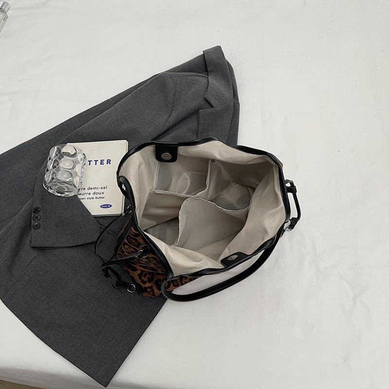 Сумка Commuter с леопардовым принтом, большая вместимость, женская сумка через плечо, студенческая сумка-тоут