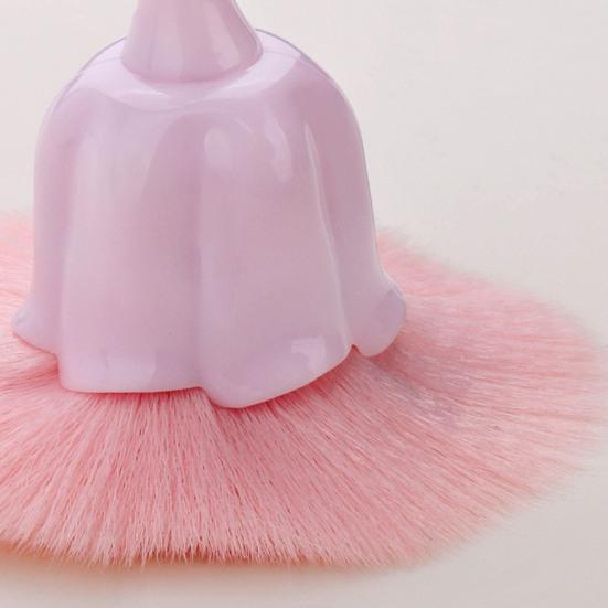 Кисть для дизайна ногтей Мягкая щетина Удобная ручка Маникюрная кисть Искусственное волокно Шерсть Форма цветка розы Кисть для ногтей Маникюрный инструмент