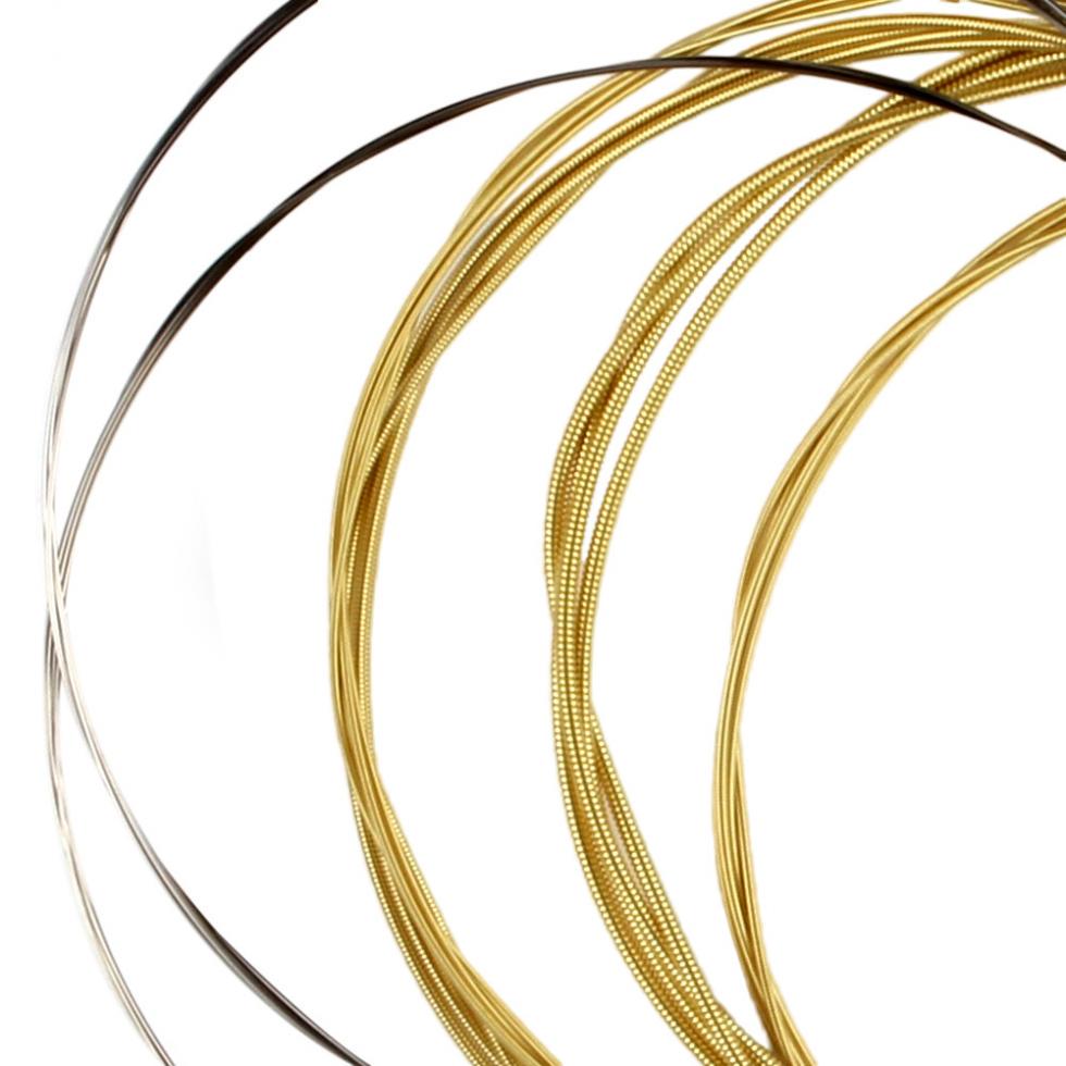 6 шт./компл. струны для акустической гитары 011-052, содержащие струны из фосфористой бронзы, полный яркий тон