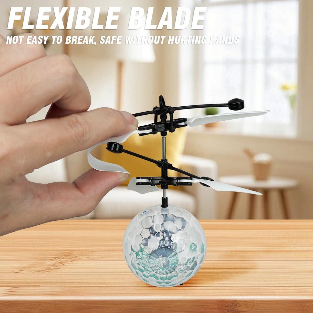 Non-Toxic Led Light Suspension Crystal Ball Infrared Induction Rc Gesture Control Colorful Glowing Toys Unique Gift For Kids