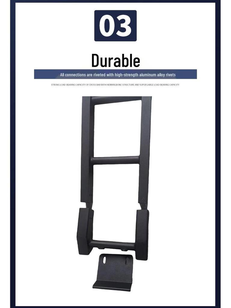 Легкая лестница из алюминиевого сплава для внешнего тюнинга Suzuki Jimny 2019-2024