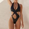 Women's Bikini Swimwear One-Piece Vintage Conservative Solid Sexy Swimsuit Swimming Beachwear