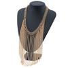 Fashionable Retro Multi Layer Tassel Design Women Necklace For Fashion Lovers