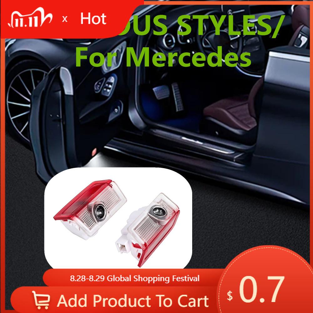 BARX3 Car Sticker 2026 Hot New LED Car Door Ghost Shadow Warning Welcome Lights Accessories For Mercedes Benz W205 W176 W177 X253 X167