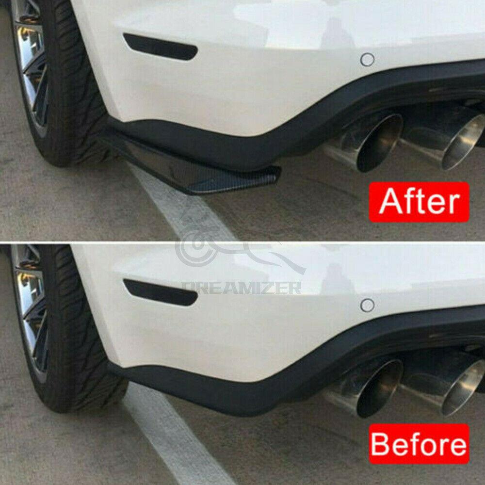 Универсальный сплиттер заднего бампера, 2 шт., для BMW 3 серии E46 E90 E92 2000-2022, боковой спойлер, диффузор Canards, автомобиль