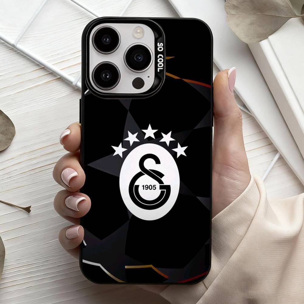 G-Galatasaray-y S-SK pattern-n 1905 Чехол для телефона для iPhone17,16,15,14,13,12,11 Plus,Pro Max Черный Конфетный Посеребренный Чехол