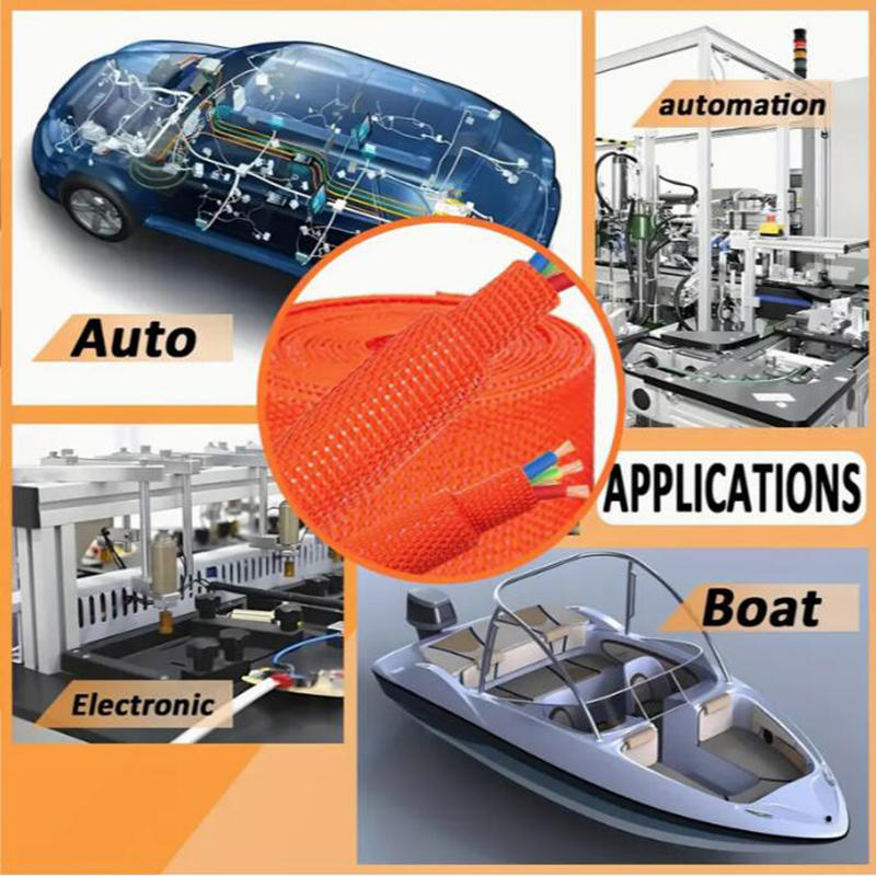 Новая оплетка для кабеля Термоусадочная трубка Изоляция Огнестойкая Усаживаемая оплетка Оболочка Органайзер для проводов Защита